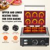 VEVOR Electric Donut Maker, 1550W Commercial Doughnut Machine with Non-stick Surface, 6 Holes Double-Sided Heating Waffle Machine Makes 6 Doughnuts